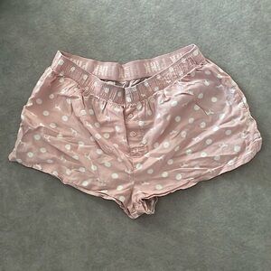 Size small, brand pink, polkadot pink women boxers/sleep shorts/everyday shorts